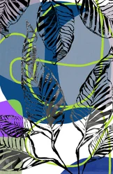 Vibrant Jungle Abstract
