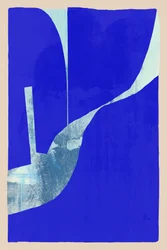Vivid Blue Abstraction