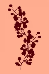 Warm Botanical Silhouette