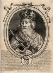 Charlemagne (Charles I dit le Grand, Carolus Magnus, 742-814), King of the Franks - Charlemagne (Carolus Magnus, Charles the Great) (747-814) King of the Franks and Christian Emperor of the West - engraving from 