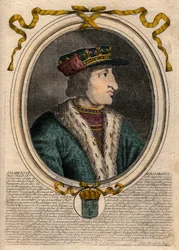 Portrait of Charles VI (1368-1422), King of France.