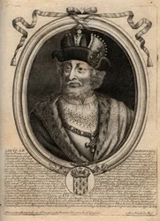 Portrait of Louis I the Pious (778-840), King of France - Louis I the 