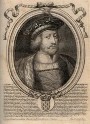 Portrait of Thierry III (ca. 657-691), King of the Franks of Neustria (673-675) and King of all the Franks (679-691) - Theuderic III (Theuderich, Theoderic, Theodoric), King of Neustria (673-675) and King of all the Franks (679-691)