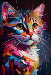 Abstract Cute Cat