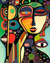 Abstract Woman Face