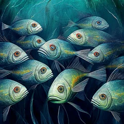 Fishes in Ocean