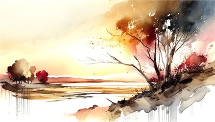 Nature & Landscape Abstract Horizontal Painting