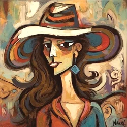 Modern Lady Wearing a Hat