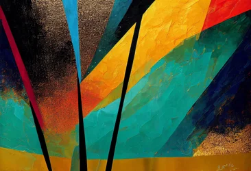 Vibrant Autumn: Abstract Printable Art