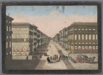 View of the Strada Nuova in Genoa