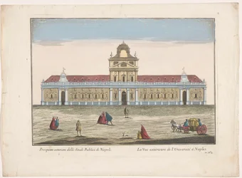 View of the University of Naples (Exterior View of the Public Studies of Naples)