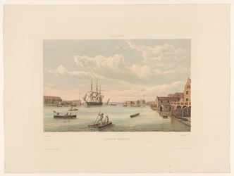 Willemstad, The Entrance to the Harbor of Curaçao