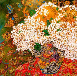 Flowers in Chinese Vase
