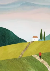 Path Through Rolling Hills