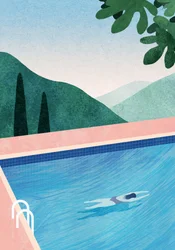 Serene Mountain Swim