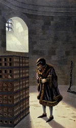 French King Louis XI Visiting Cardinal Jean de la Balue in Prison