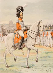Outfit of French troops at all times: Swiss Royal Guard Officer