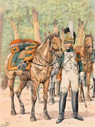 Outfit of the French Troops at All Times: Dragons de France (1814-1815)