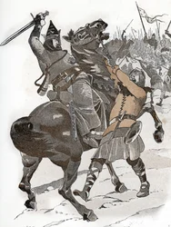 Louis VI le Gros at the Battle of Bremule (1119) 
