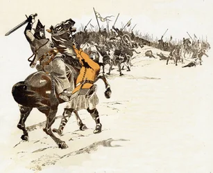 One never takes the chess king answer of Louis VI the Gros by killing the English soldier who had grabbed the bridle of his horse at the Battle of Brenneville