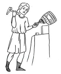 German Helmsmith at Work